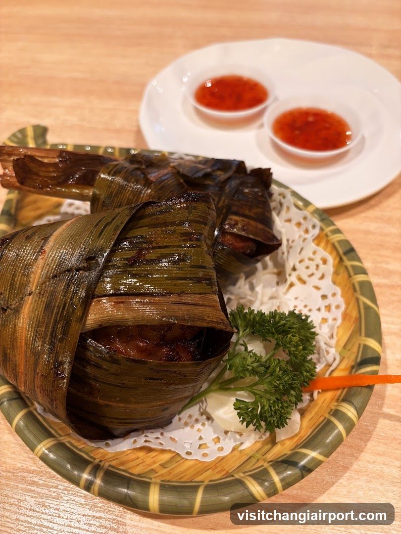 Grilled Bamboo Leaf Wraps with Sides