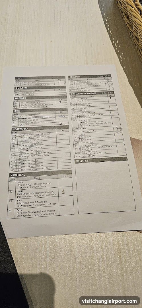 Restaurant Menu