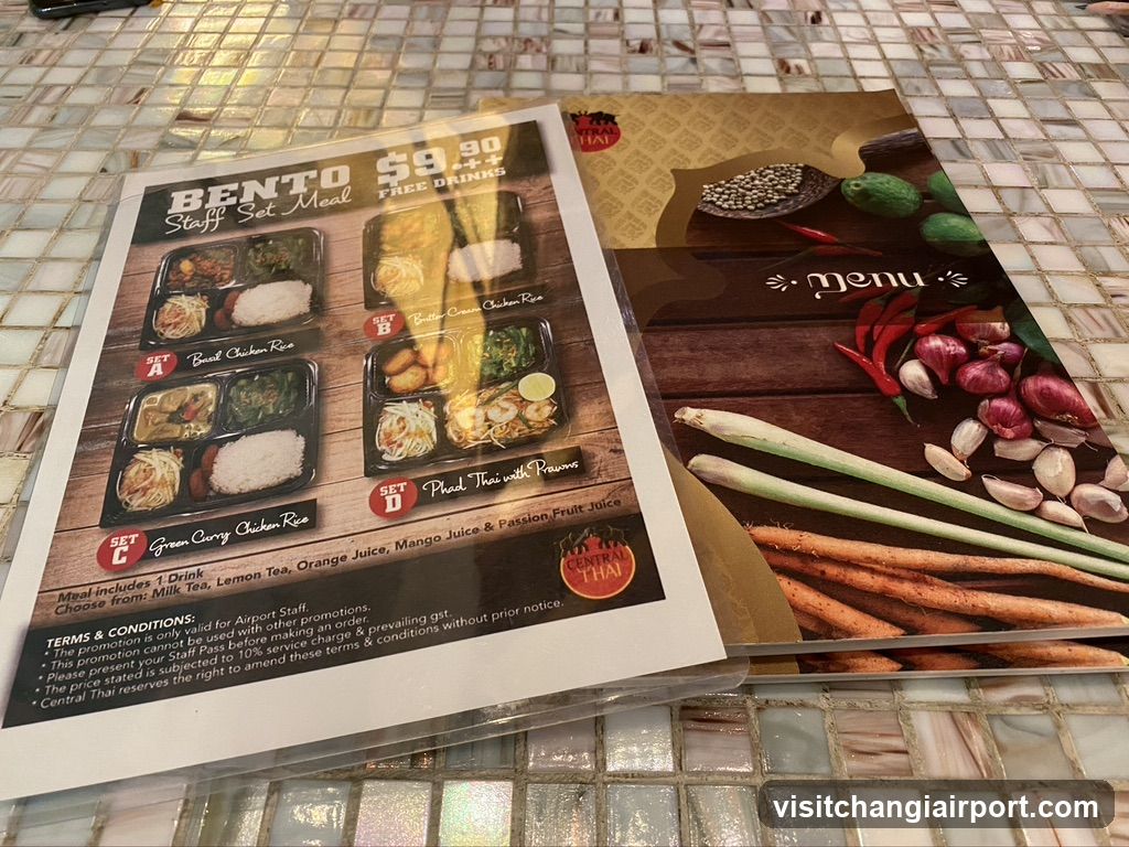 Bento Staff Set Meal Menu