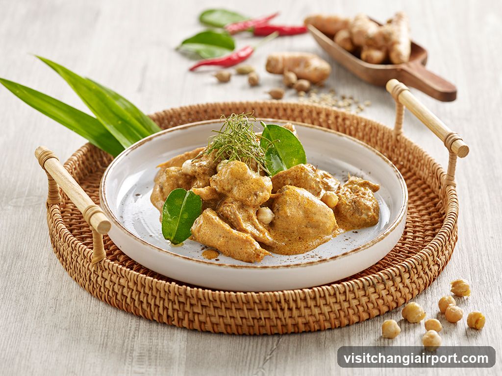 Curry Dish with Ingredients