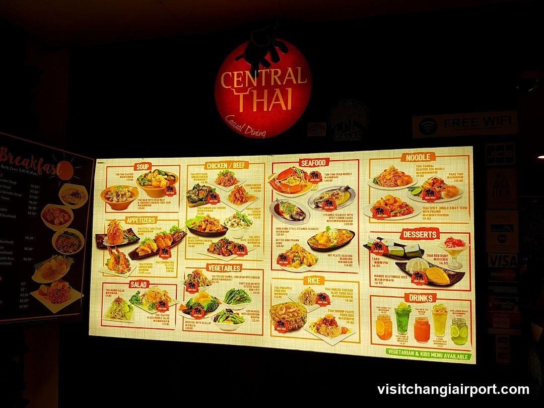 Central Thai Menu Board