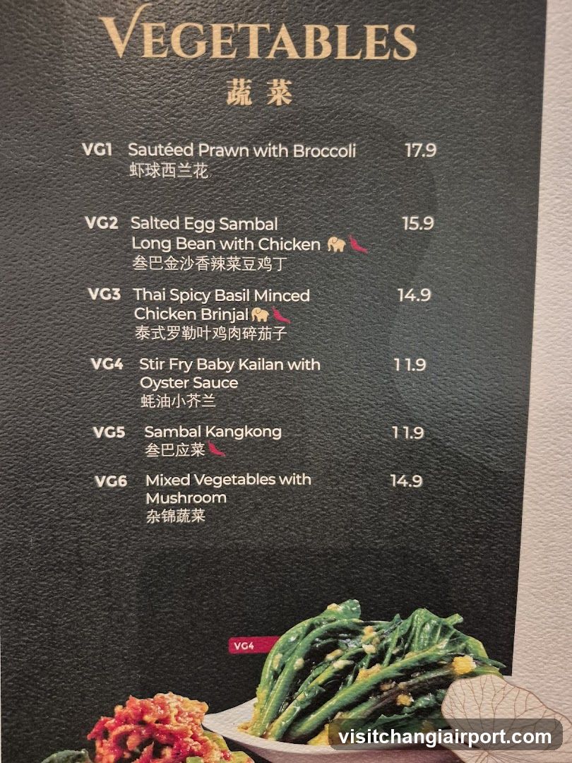 Vegetables Menu Page
