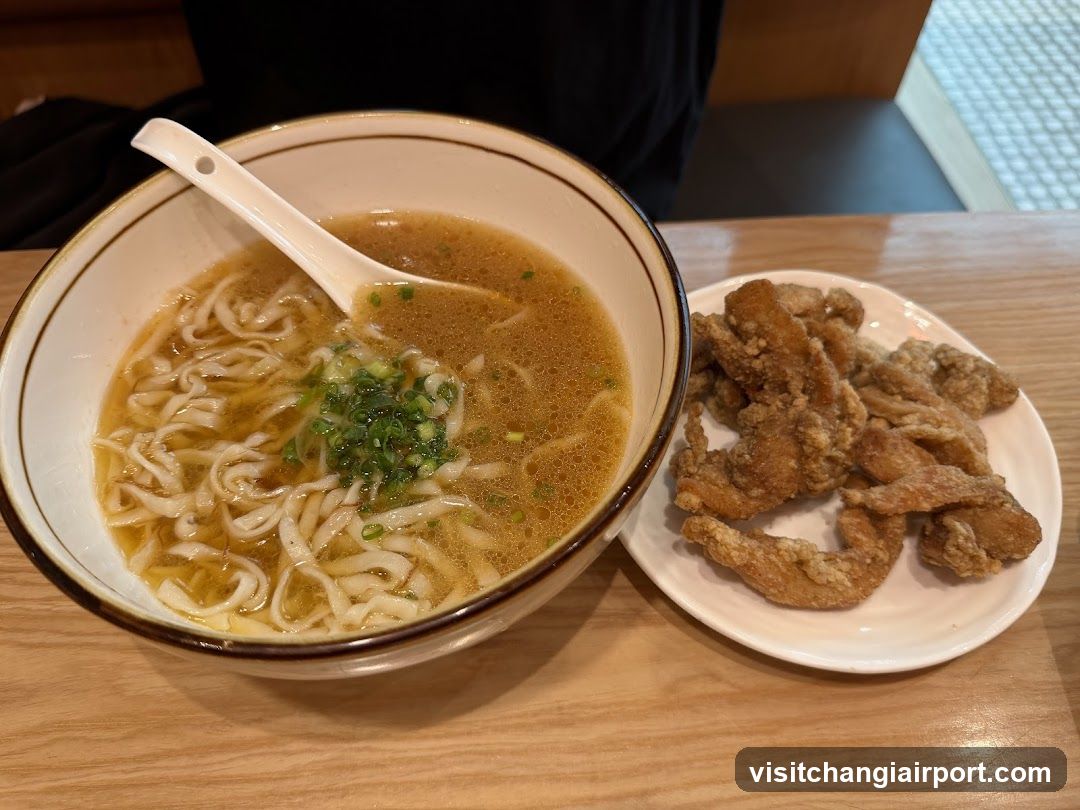 Noodle Bowl with Fried Chicken