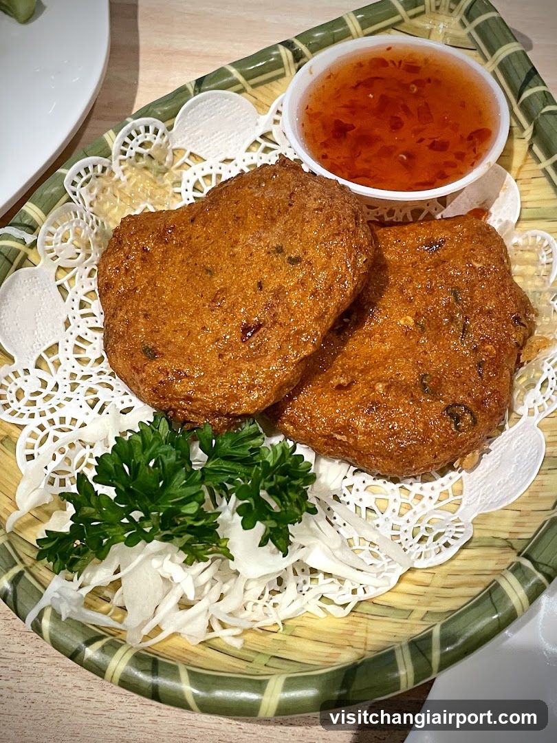 Fried Fish Cakes with Side Dishes