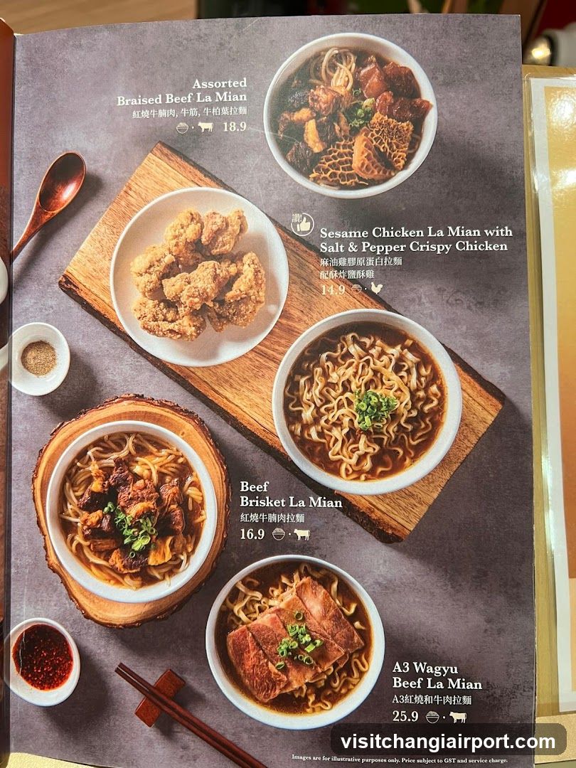 La Mian Menu Page