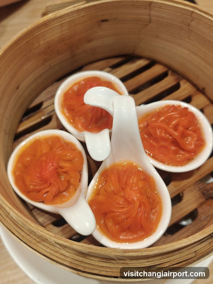 Steamed Dumplings in Bamboo Steamer