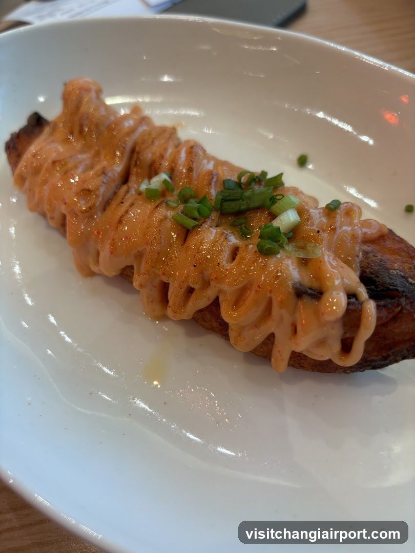 Grilled Fish with Sauce and Scallions