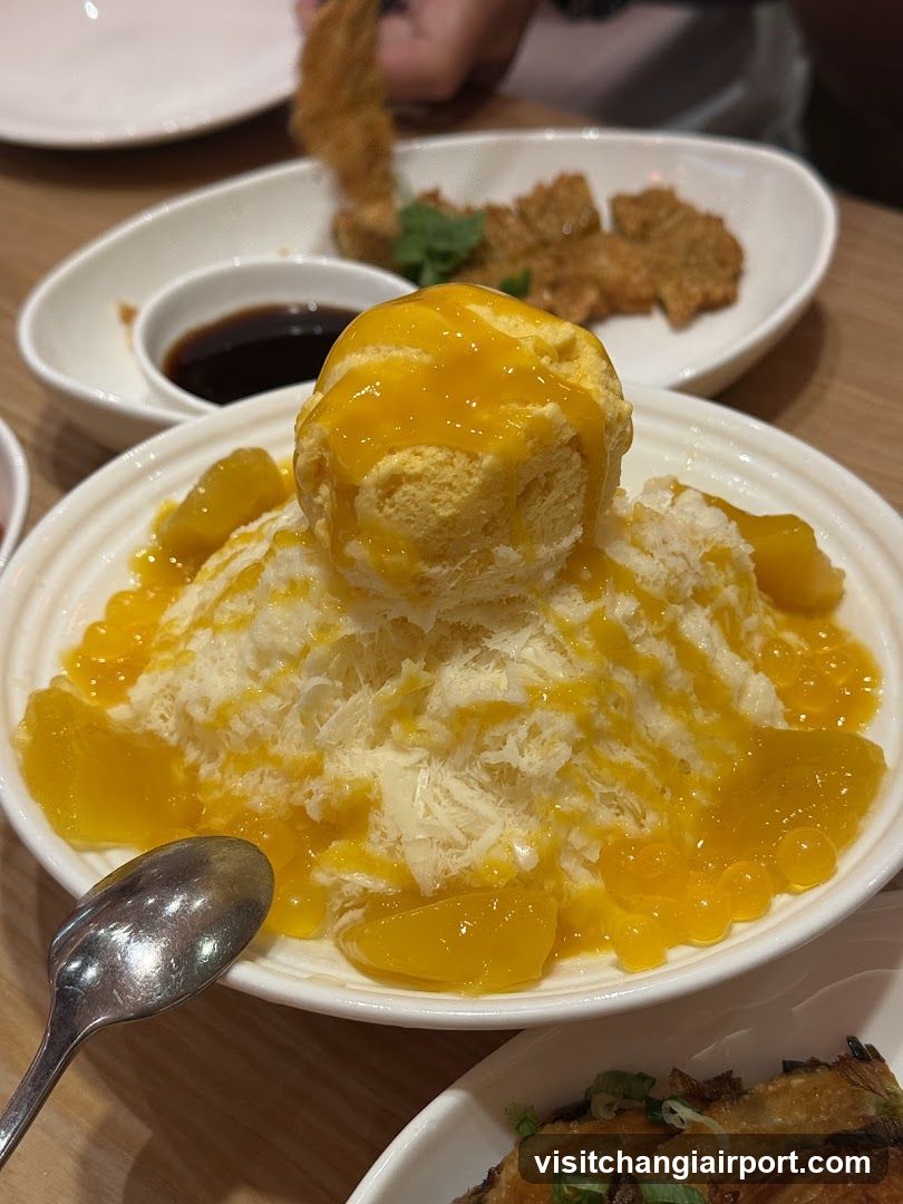 Mango Shaved Ice Dessert