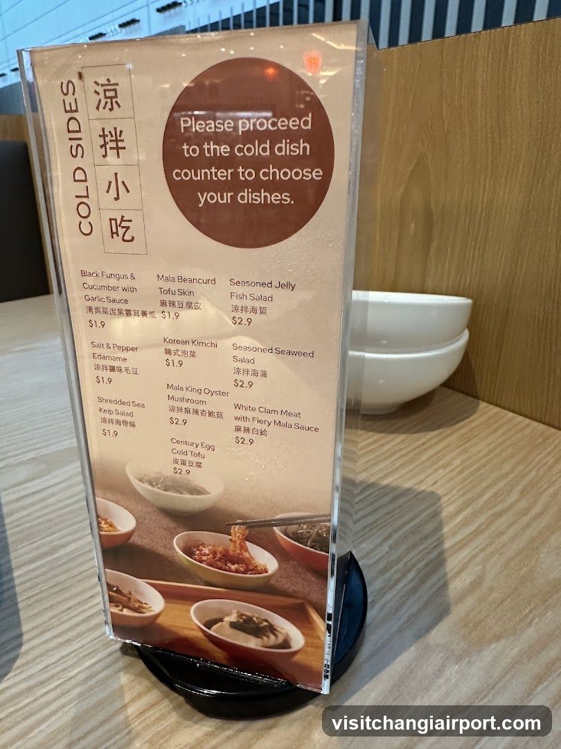 Cold Sides Menu