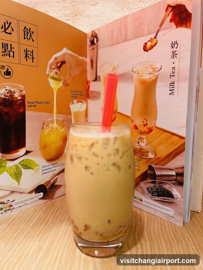 Beverage Display with Menu Background