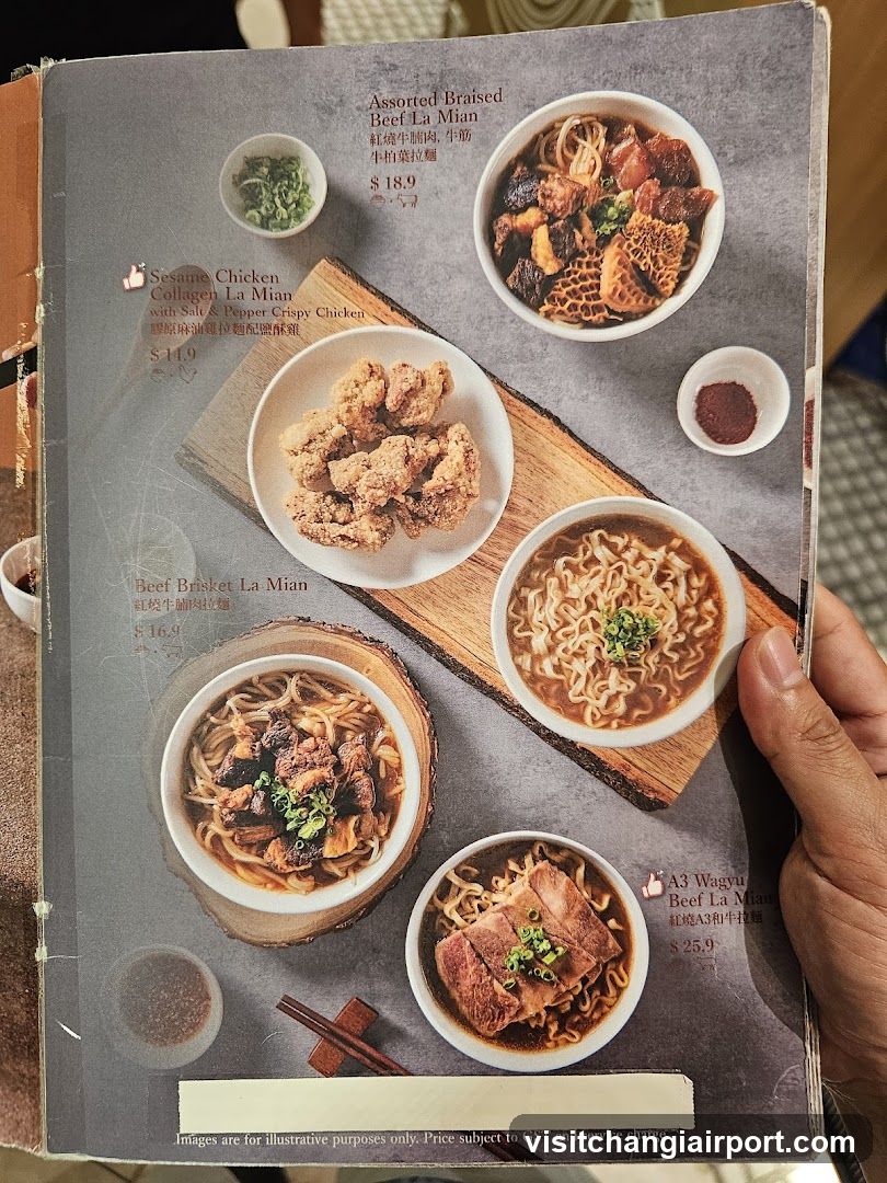 Noodle Dish Menu Page