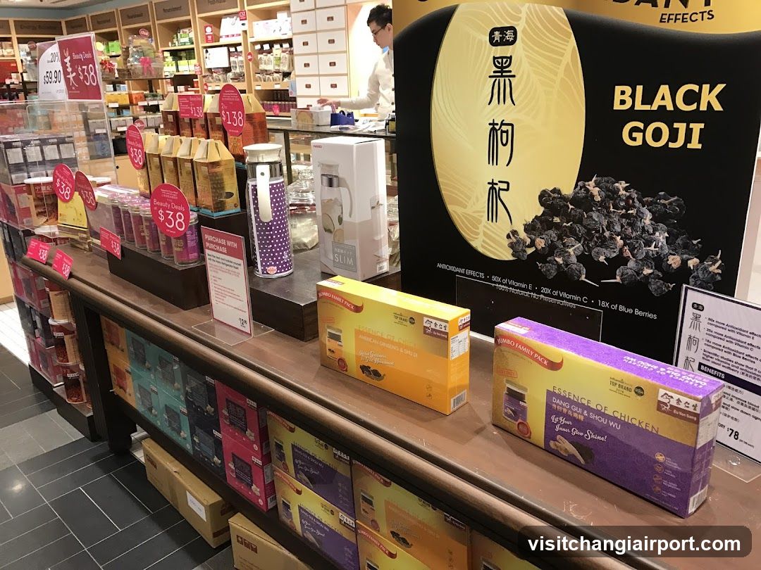 Goji Berry and Health Products Display