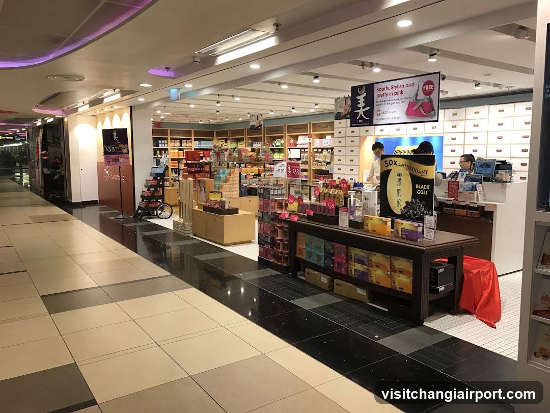 Interior of a retail store with product displays and staff