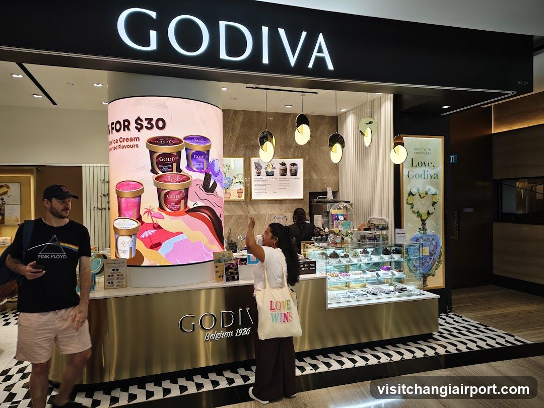 Godiva Store Interior and Exterior View