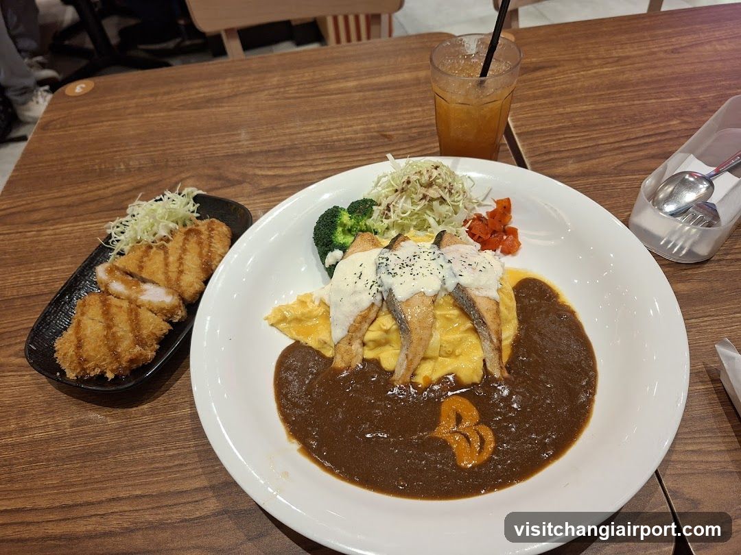 Curry Rice with Fried Fish and Katsu