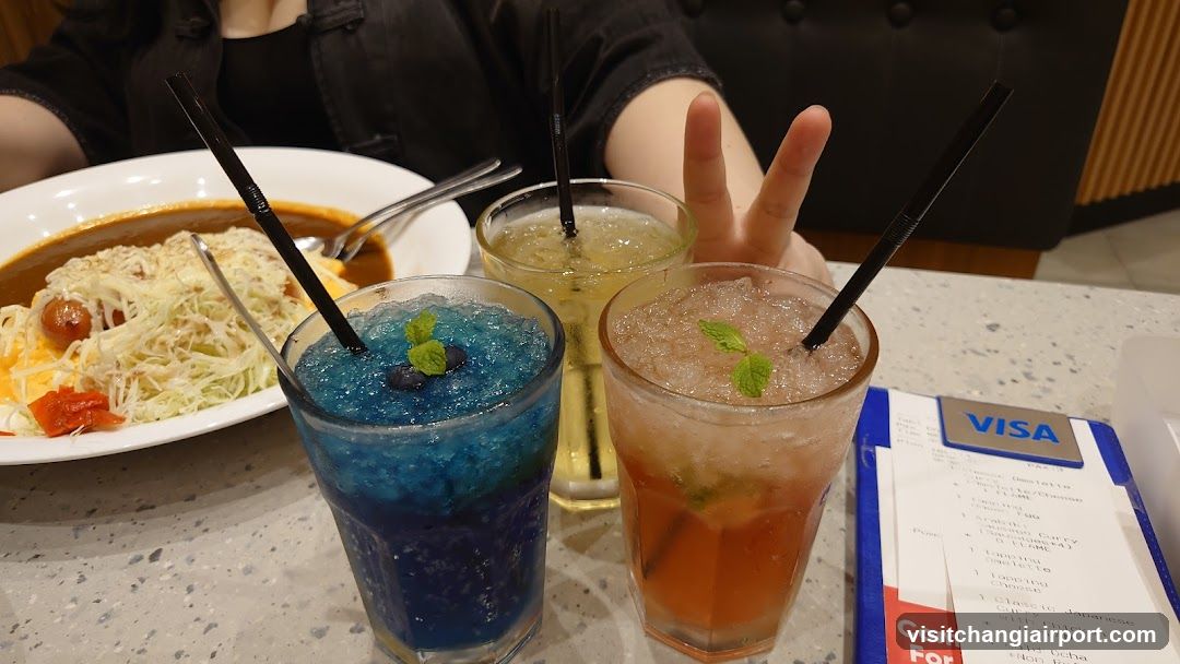 Dining Table with Drinks and Food