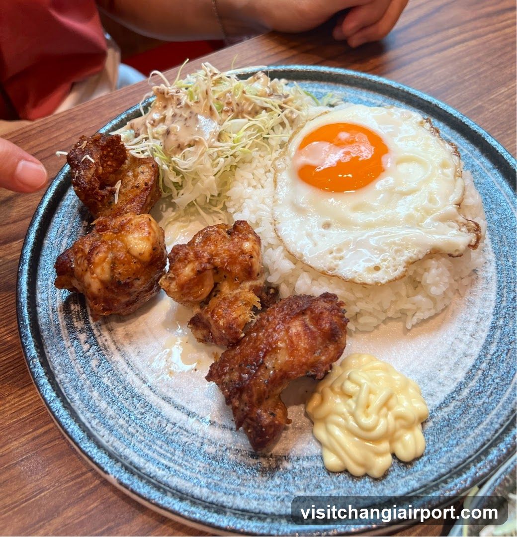 Fried Chicken Rice Bowl with Egg