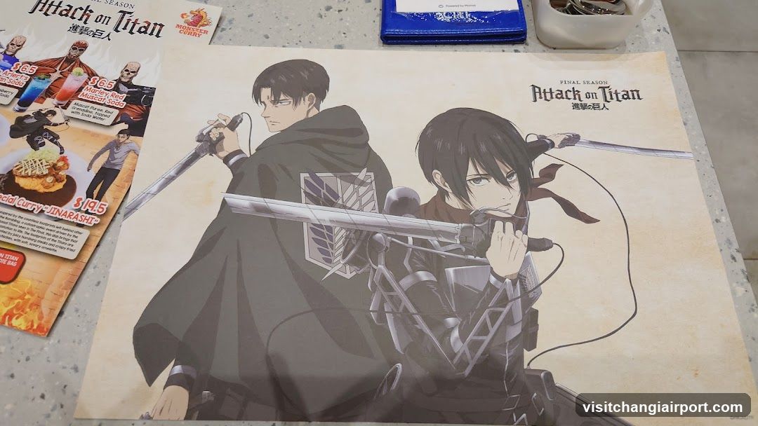 Attack on Titan Poster and Menu