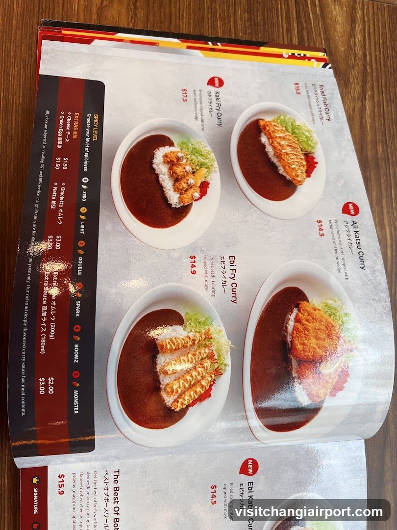 Curry Rice Menu Page