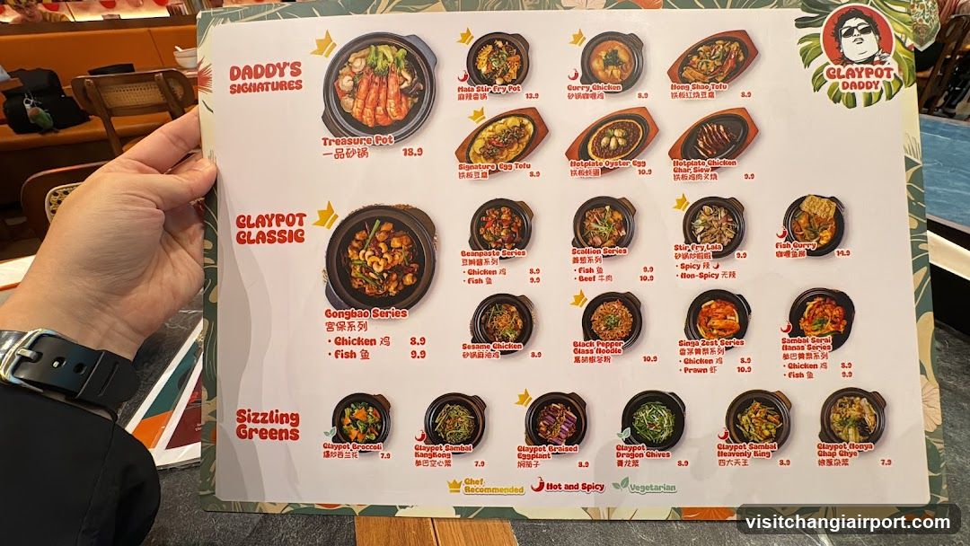 Claypot Daddy Menu Page