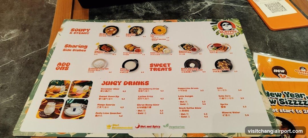 Clayfoot Dabob Menu