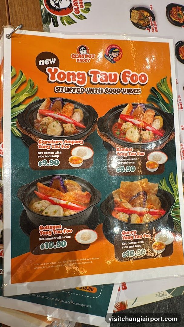 Clay Pot Daddy Yong Tau Foo Menu