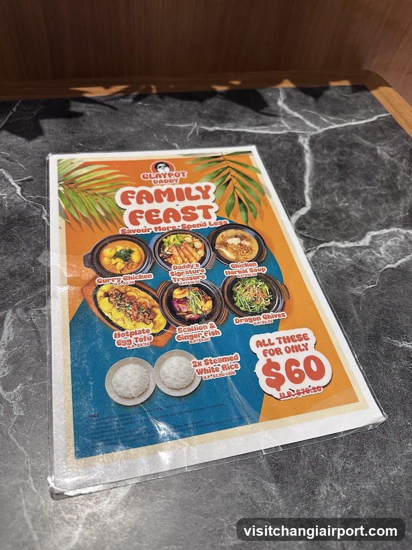 Family Feast Menu Flyer