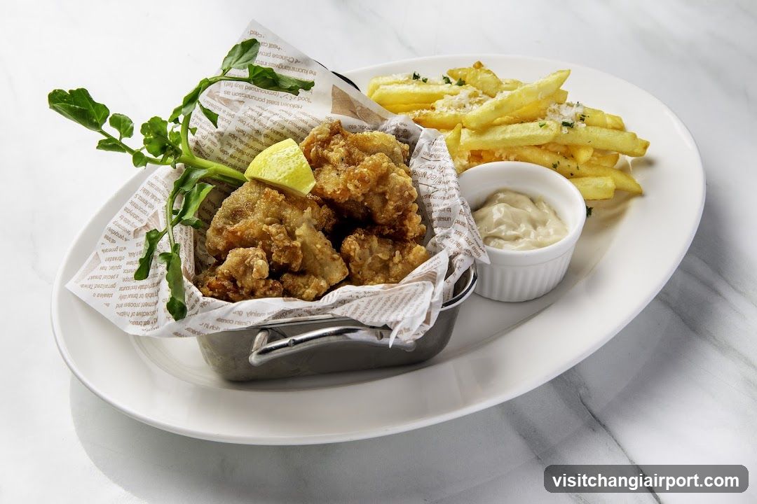 Fried Chicken and Fries with Dip