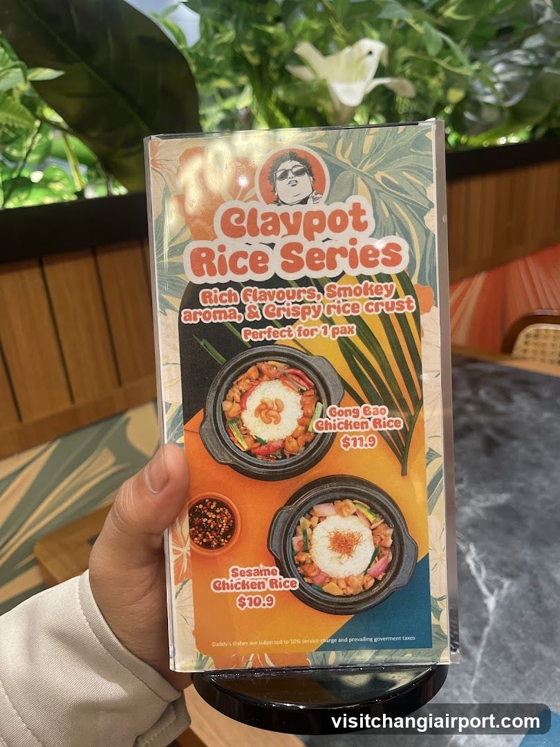 Claypot Rice Series Menu Card