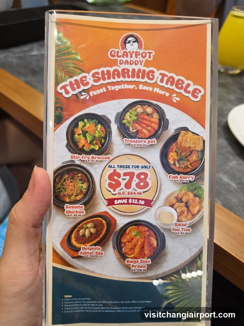 Claypot Daddy - The Sharing Table Menu