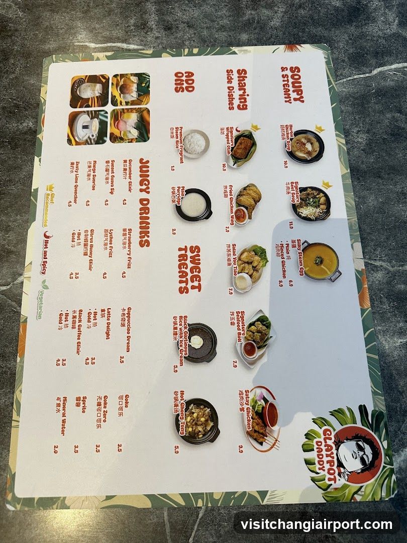 Grillpot Noodle Menu