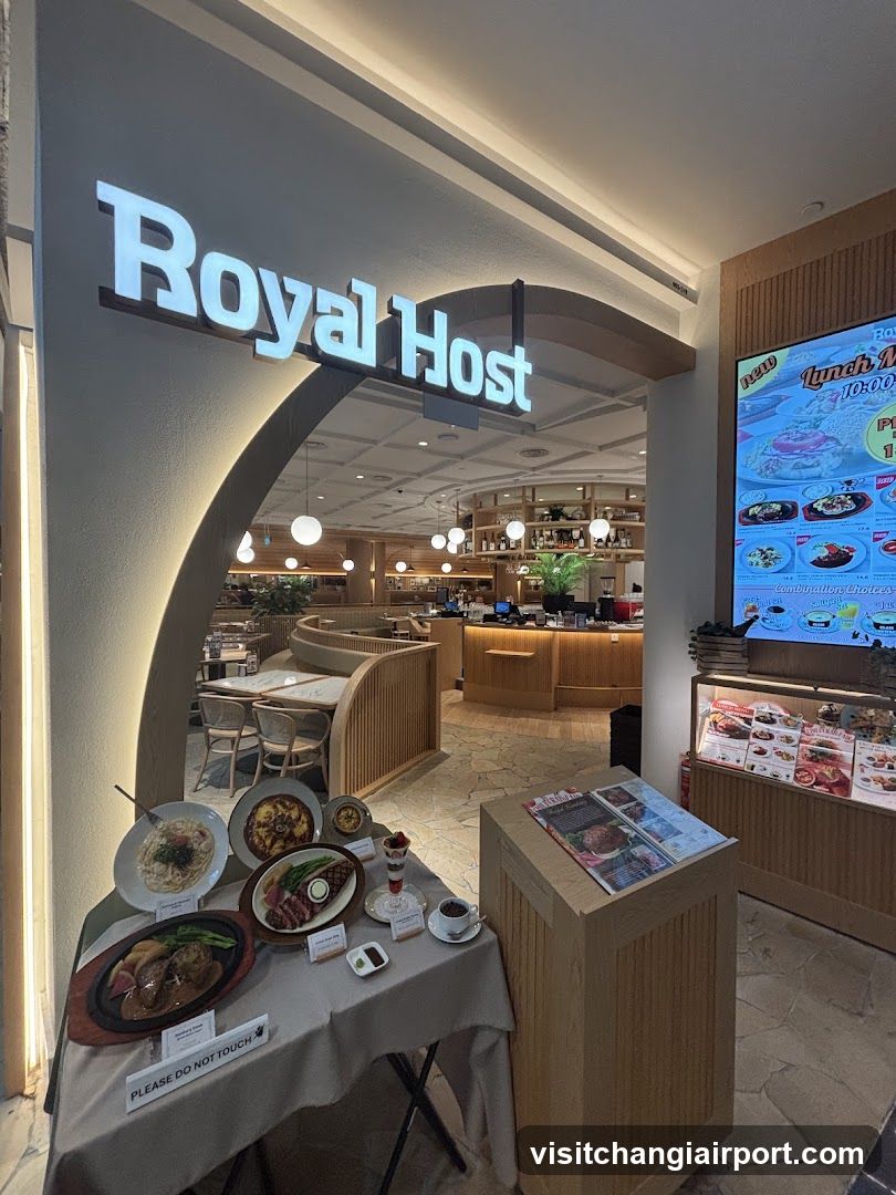 Royal Host Restaurant Interior Display