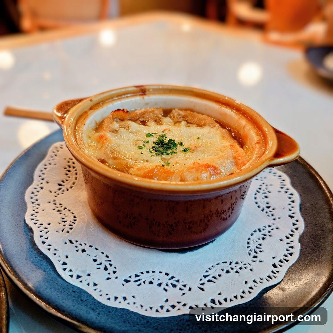 French Onion Soup in Clay Pot