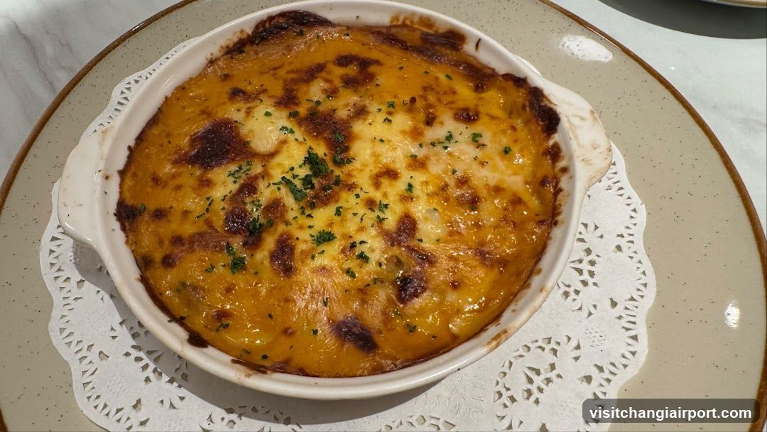 Baked Dish with Cheese Topping
