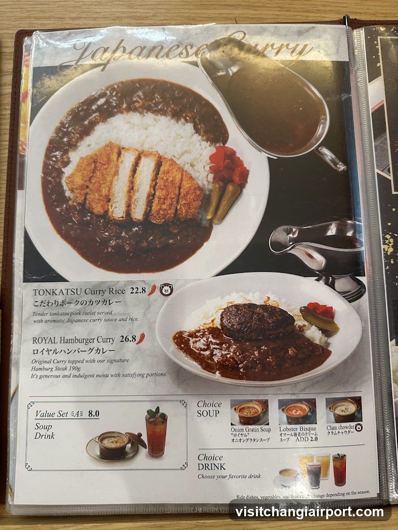 Japanese Curry Menu