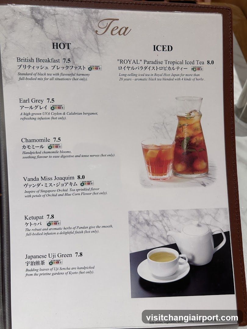 Tea Menu
