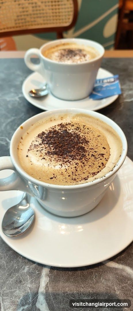 Coffee Cups with Cocoa Powder