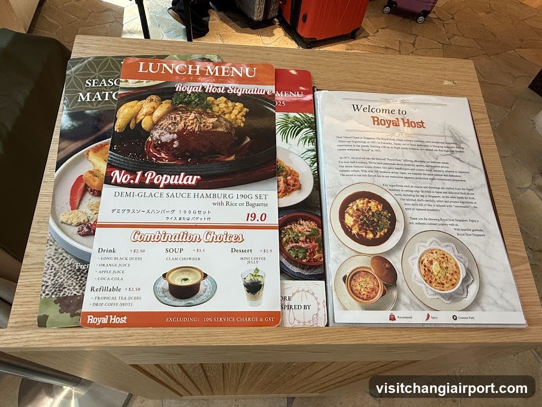 Lunch Menu Display