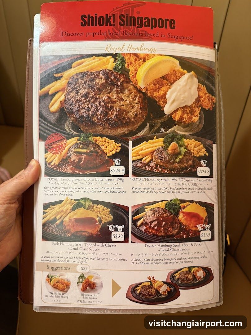 ShioK! Singapore Menu Page