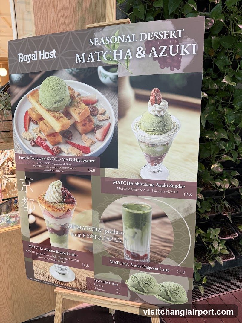 Seasonal Dessert Matcha & Azuki Menu Board