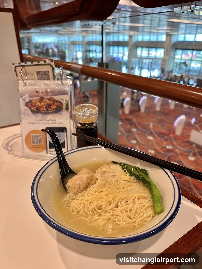Noodle Bowl with Chopsticks and Soy Sauce