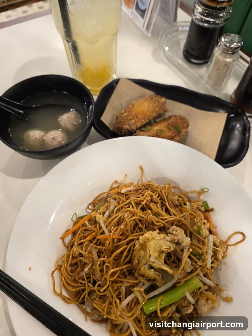 Noodle Meal with Side Dishes