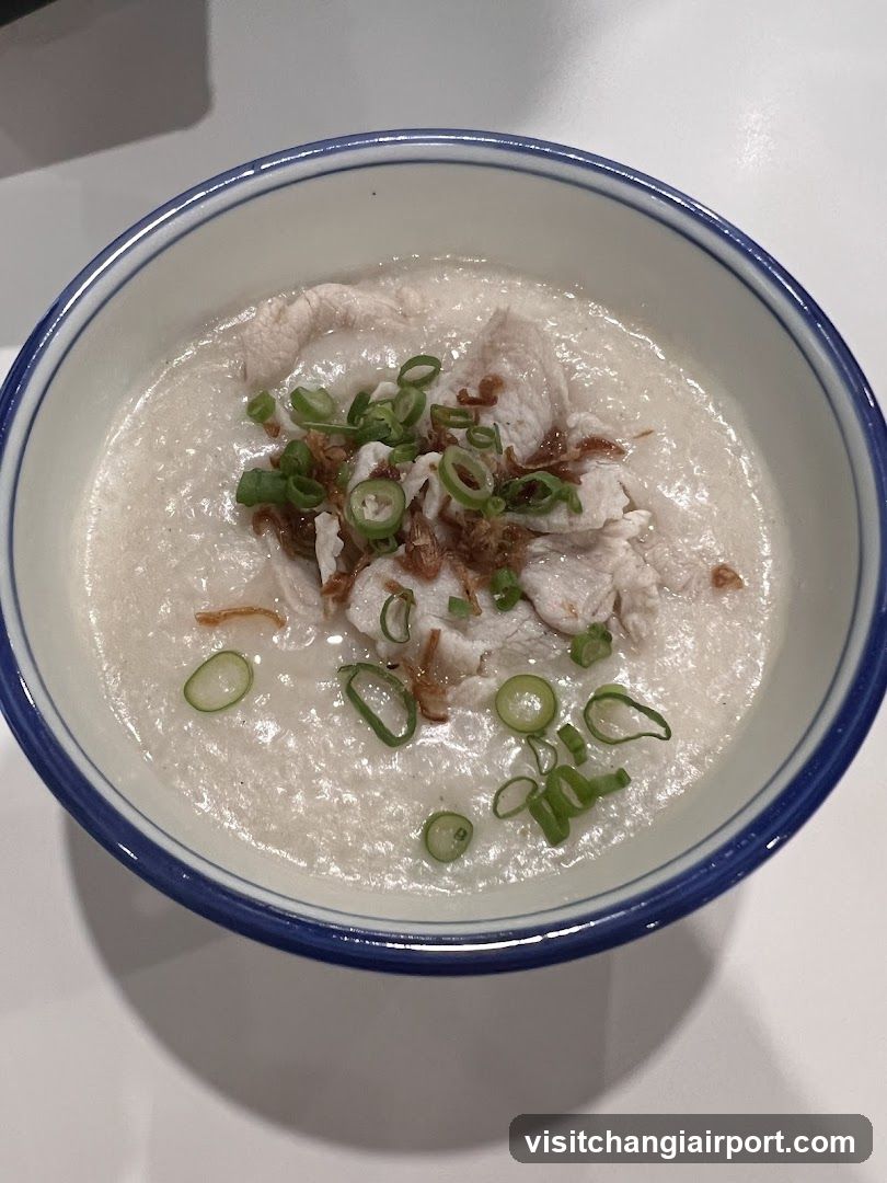 Bowl of Congee with Toppings
