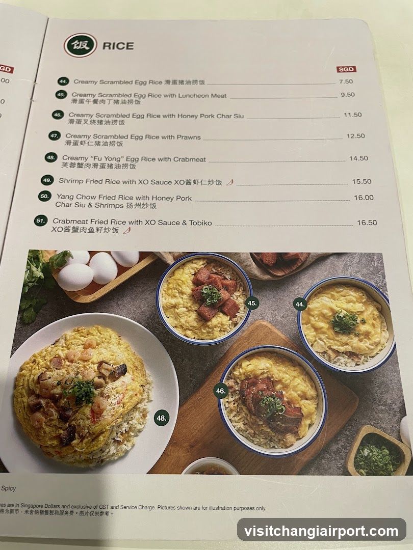Rice Menu Page