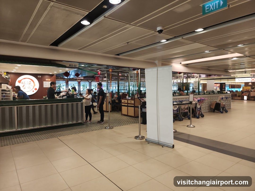 Airport Food Court Interior