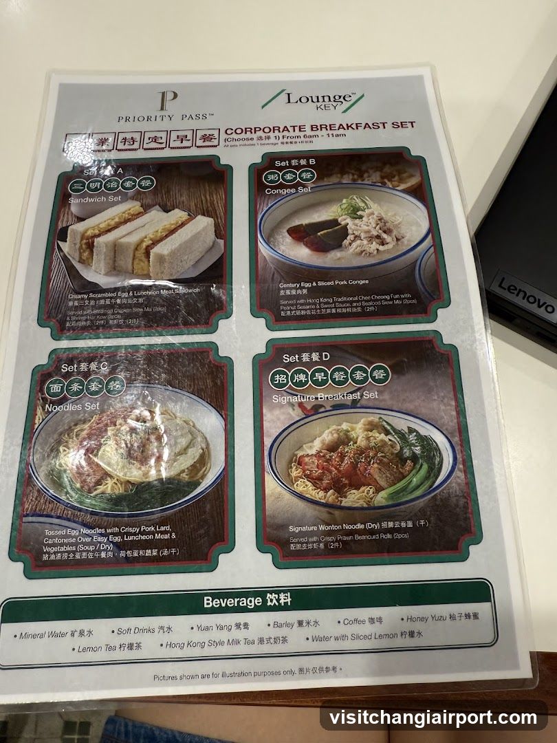 Lounge Key Corporate Breakfast Set Menu