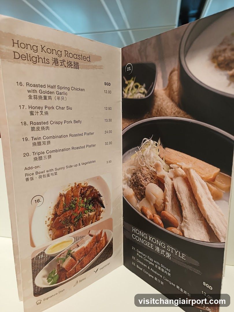 Hong Kong Roasted Delights Menu