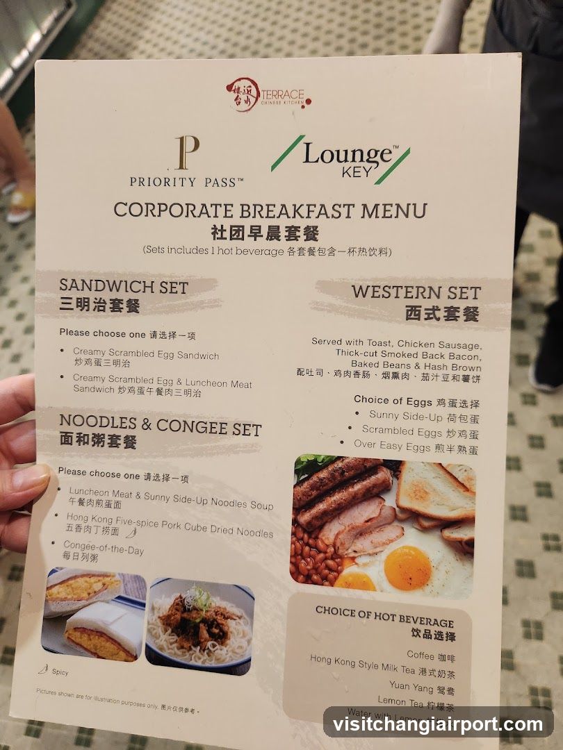 Lounge Key Corporate Breakfast Menu