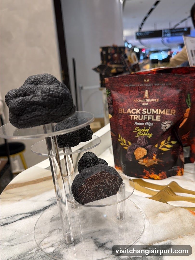 Black Summer Truffle Potato Chips Display