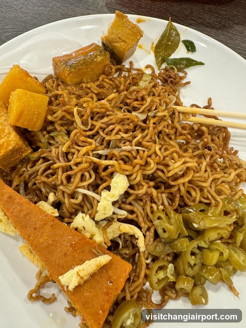 Fried Noodles with Tofu and Pickles